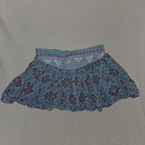Justice Blue and Pink Patterned Skort 8